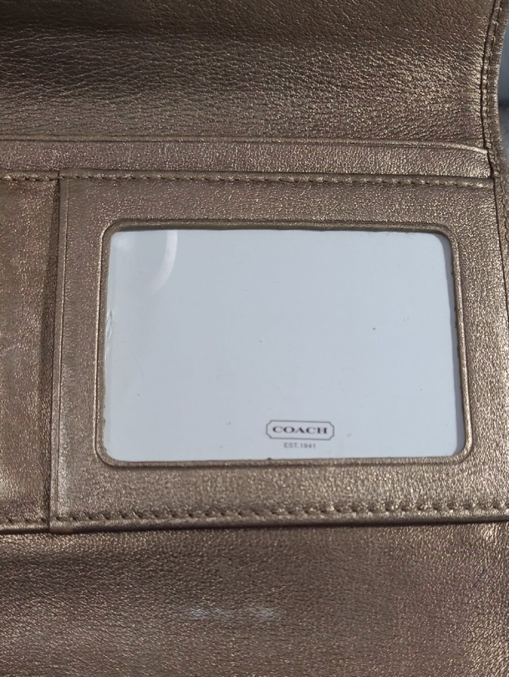 Coach Soho Beige Khaki Signature Jacquard Buckle Wallet - Picture 9 of 15